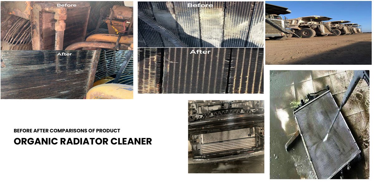 Organic Radiator Cleaner before after